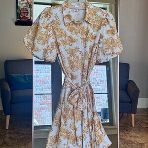 Flying Tomato Yellow and White Dress